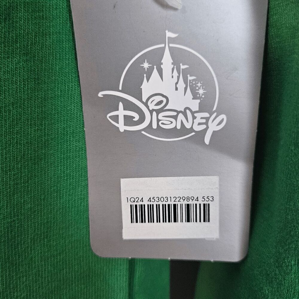 Disney Classics Christmas Holiday Spirit Jersey Long Sleeve NWT Women's Green Si - Picture 2 of 5